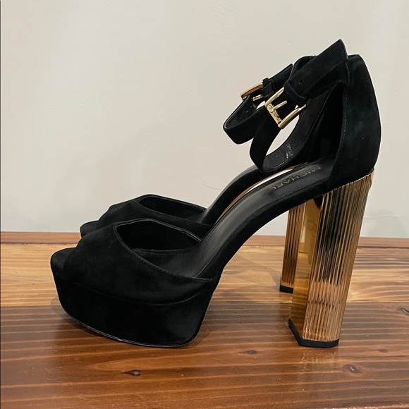 MICHAEL KORS Porter Suede Platform Sandal Size 6 - Picture 8 of 16